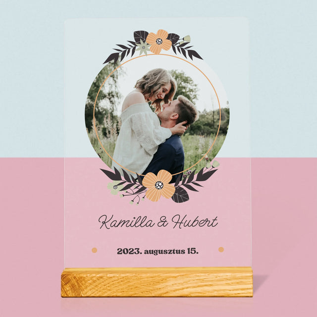 Fotó és felirat: Szerelmesek - Nyomtatás akrilüvegre | HU