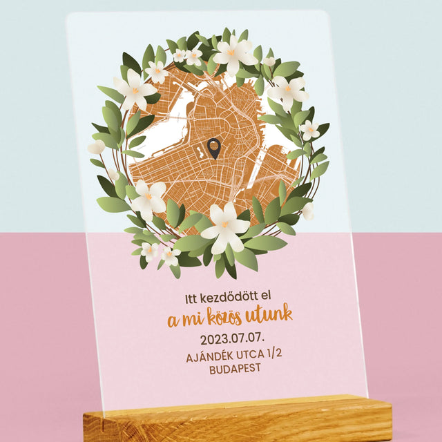 Városi Térkép: Várostérkép: Egy Közös Út Kezdete - Akrilüvegre Nyomtatott Kép