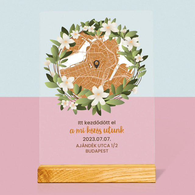 Városi Térkép: Várostérkép: Egy Közös Út Kezdete - Akrilüvegre Nyomtatott Kép