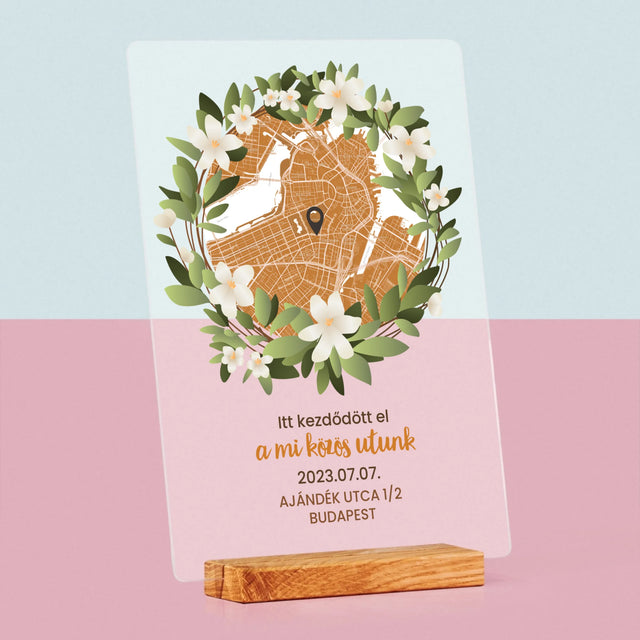 Városi Térkép: Várostérkép: Egy Közös Út Kezdete - Akrilüvegre Nyomtatott Kép