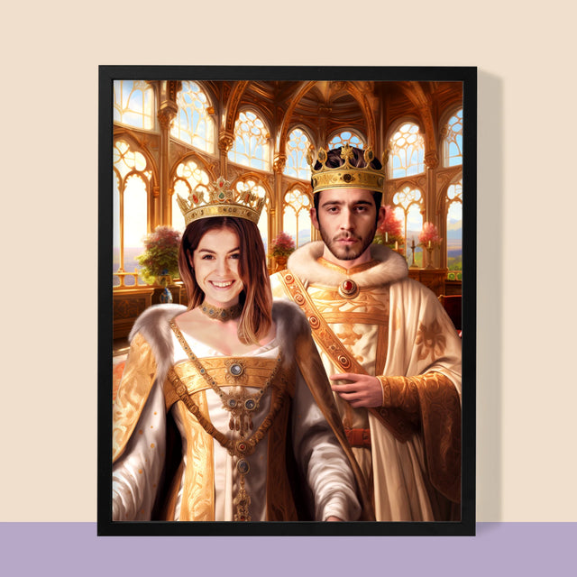 Királyi Portré: Királyi Esküvő - Keretes Nyomtatott Kép 30X40