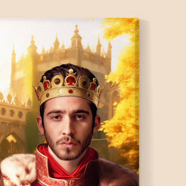 Királyi Portré: Király És Királynő - Keretes Nyomtatott Kép 30X40