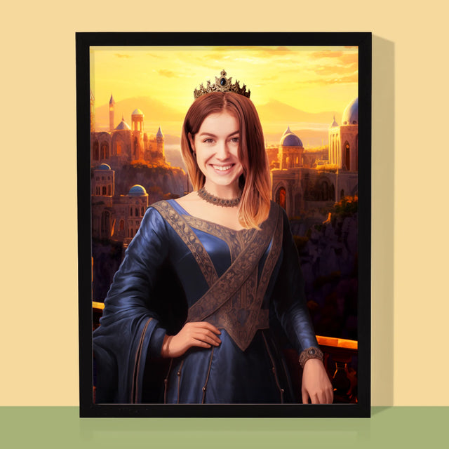Királyi Portré: Hercegnő - Keretes Nyomtatott Kép 30X40