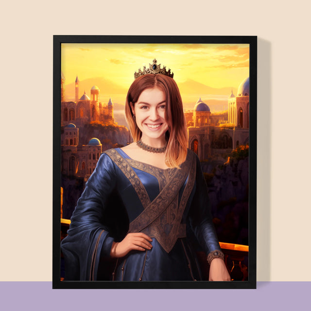 Királyi Portré: Hercegnő - Keretes Nyomtatott Kép 30X40