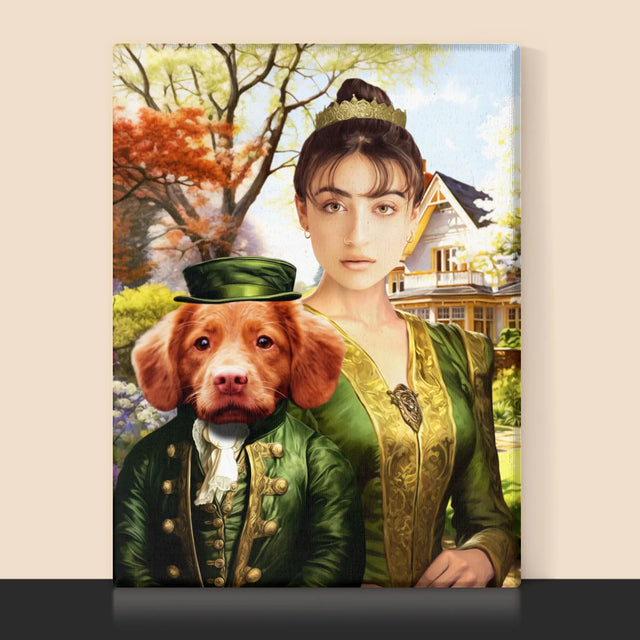 Királyi Portré: Úrinő Sétán - Keretes Nyomtatott Kép 30X40