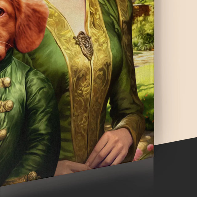 Királyi Portré: Úrinő Sétán - Keretes Nyomtatott Kép 30X40