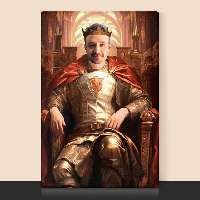 Királyi Portré: Királyi Trón - Keretes Nyomtatott Kép 30X40