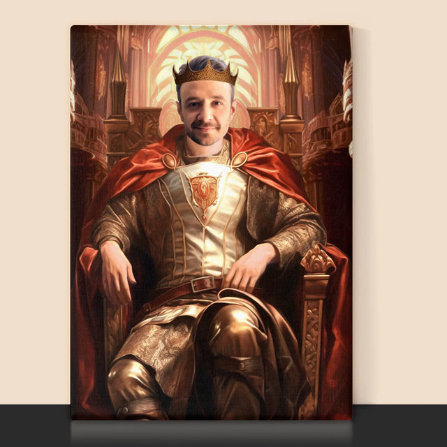 Királyi Portré: Királyi Trón - Keretes Nyomtatott Kép 30X40