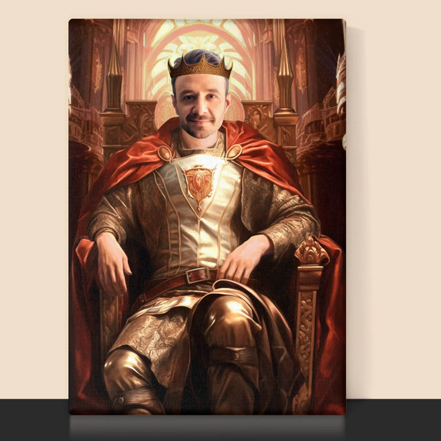 Királyi Portré: Királyi Trón - Keretes Nyomtatott Kép 30X40