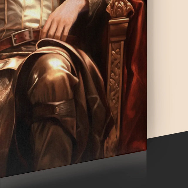 Királyi Portré: Királyi Trón - Keretes Nyomtatott Kép 30X40