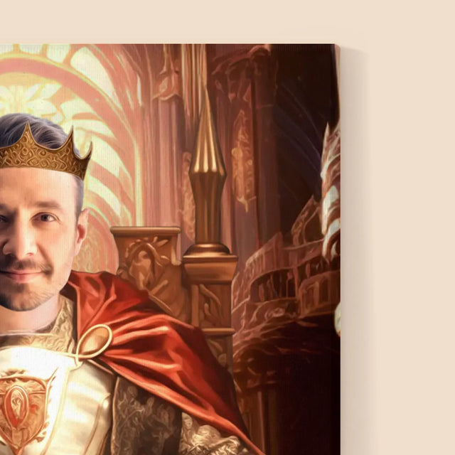 Királyi Portré: Királyi Trón - Keretes Nyomtatott Kép 30X40