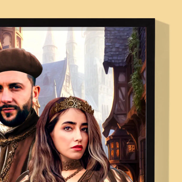 Királyi Portré: Nemes Pár - Keretes Nyomtatott Kép 30X40