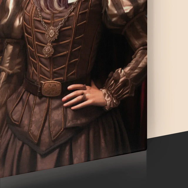 Királyi Portré: Nemes Pár - Keretes Nyomtatott Kép 30X40