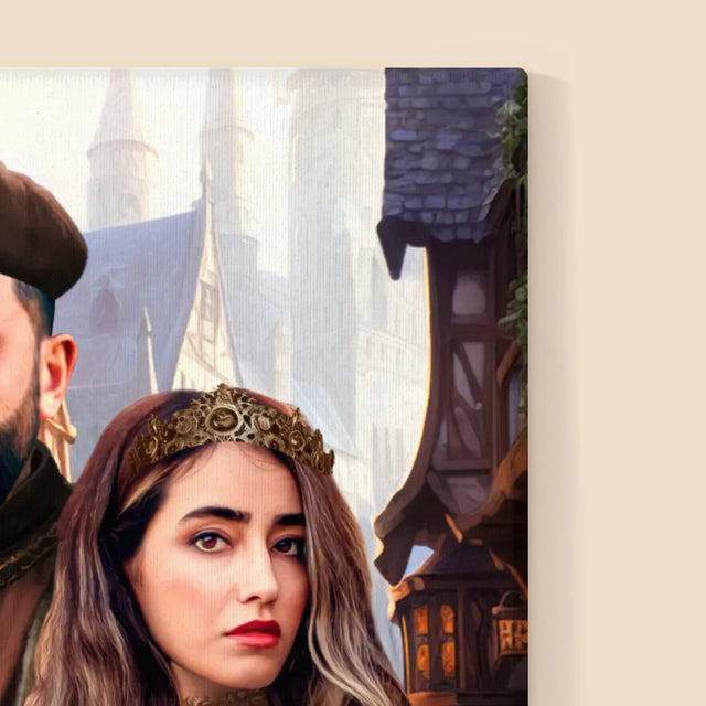 Királyi Portré: Nemes Pár - Keretes Nyomtatott Kép 30X40