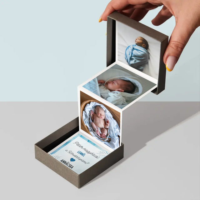 Fotókollázs: Keresztapa Felkérő - Harmonika Fotókészlet