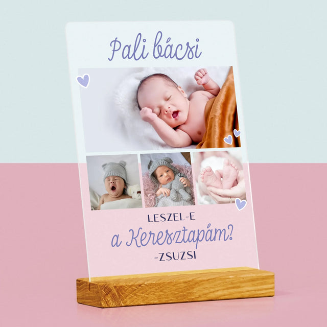 Fotókollázs: Leszel-E A Keresztapám - Akrilüvegre Nyomtatott Kép