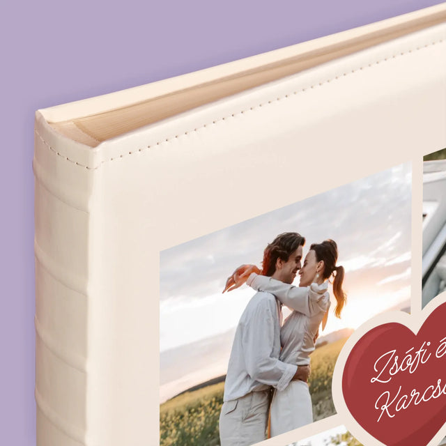 Fotókollázs: Első Évforduló Szív - Fotóalbum