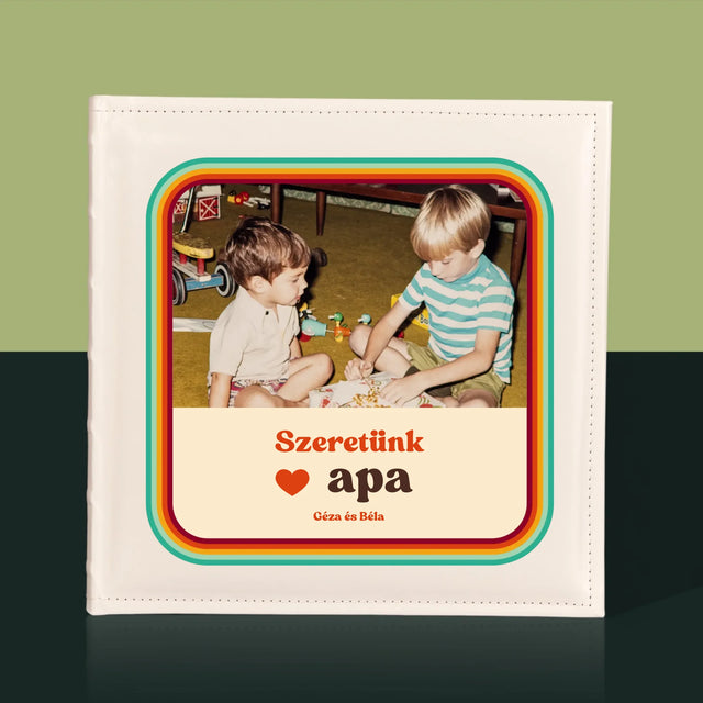 Fotó És Felirat: Szeretünk Apa - Fotóalbum