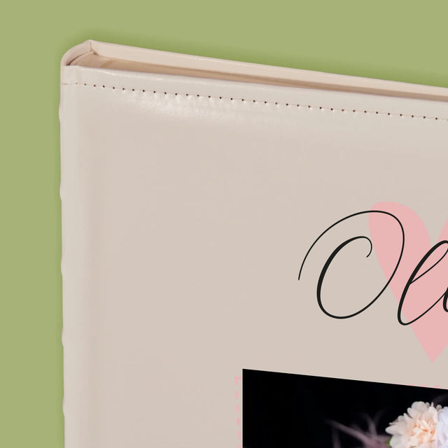 Születési Emléklap: Adatok, Szívecske, Lány - Fotóalbum