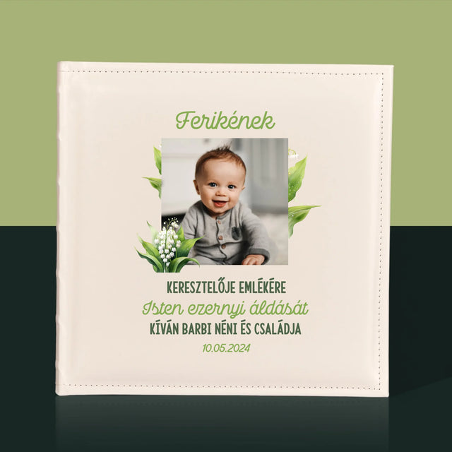 Fotó És Felirat: Keresztelői Emlék Hóvirág - Fotóalbum