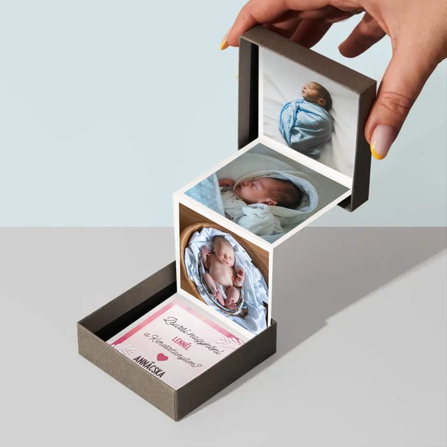 Fotókollázs: Keresztanya Felkérő - Harmonika Fotókészlet