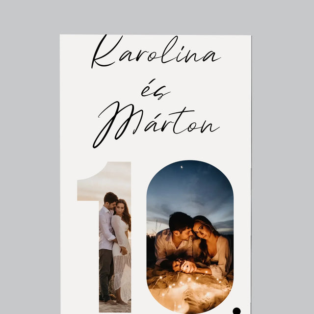 Szó Fotókból: 10. Házassági Évforduló - Hűtőmágnes