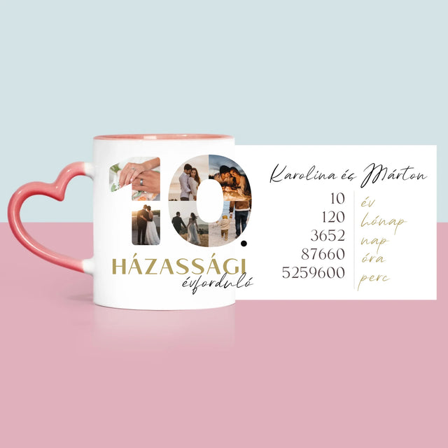 Szó Fotókból: 10. Házassági Évforduló - Bögre