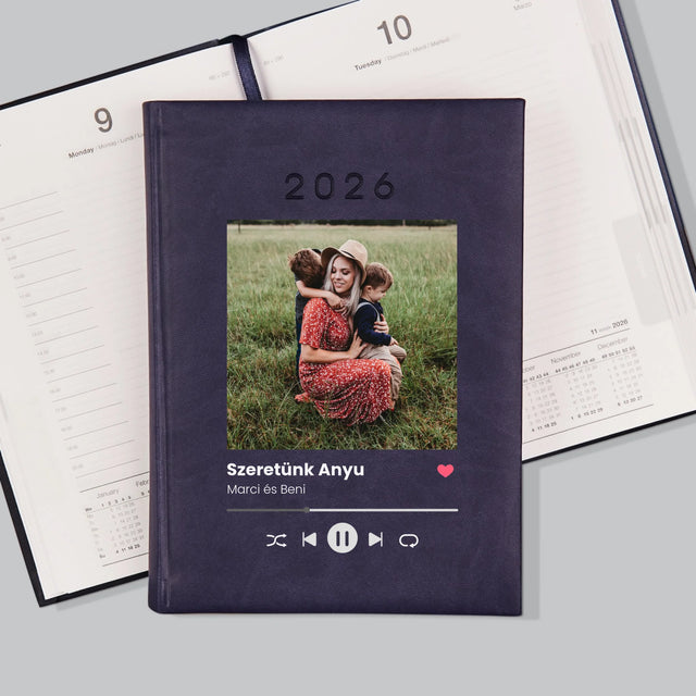 Fotó És Felirat: Szeretünk Anyu - Határidőnapló