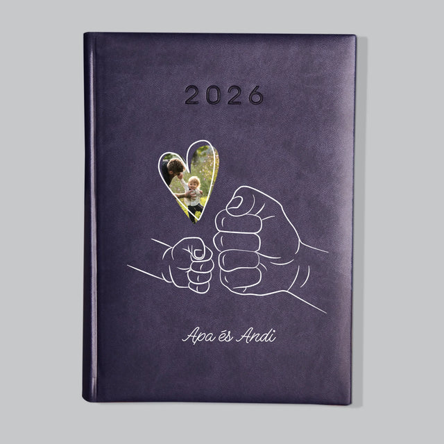 Fotó És Felirat: Apa Gyerek Kezecske - Határidőnapló