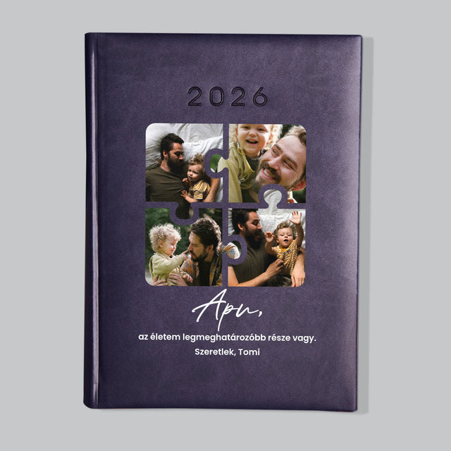 Fotókollázs: Apunak - Határidőnapló