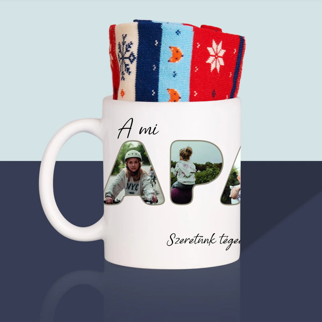 Szó Fotókból: A Mi Apánk A Legjobb - Téli Zokni Egy Bögrében