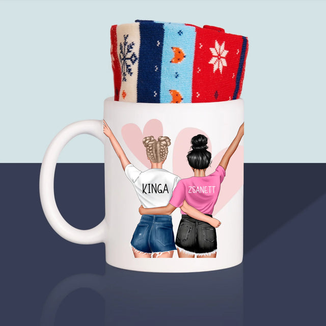 Karakterkészítő: A Világ Legjobb Lánytestvére - Téli Zokni Egy Bögrében