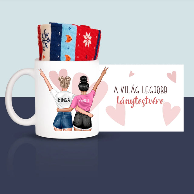 Karakterkészítő: A Világ Legjobb Lánytestvére - Téli Zokni Egy Bögrében