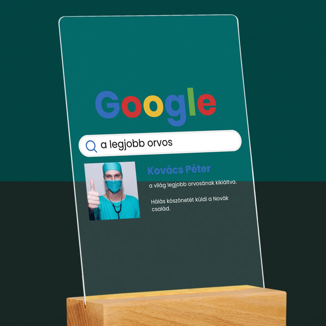 Fotó És Felirat: Google-Találat A Legjobb Orvosra - Akrilüvegre Nyomtatott Kép
