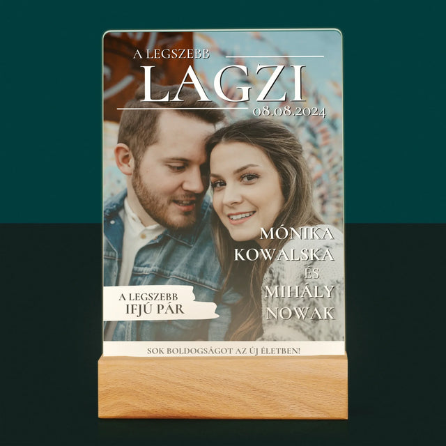Újság Címlap: A Legszebb Lagzi - Akrilüvegre Nyomtatott Kép