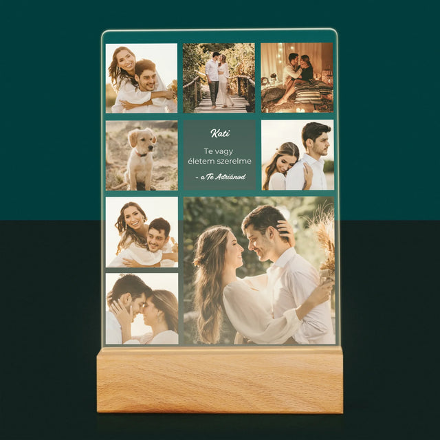 Fotókollázs: Szerelmi Kollázs - Akrilüvegre Nyomtatott Kép