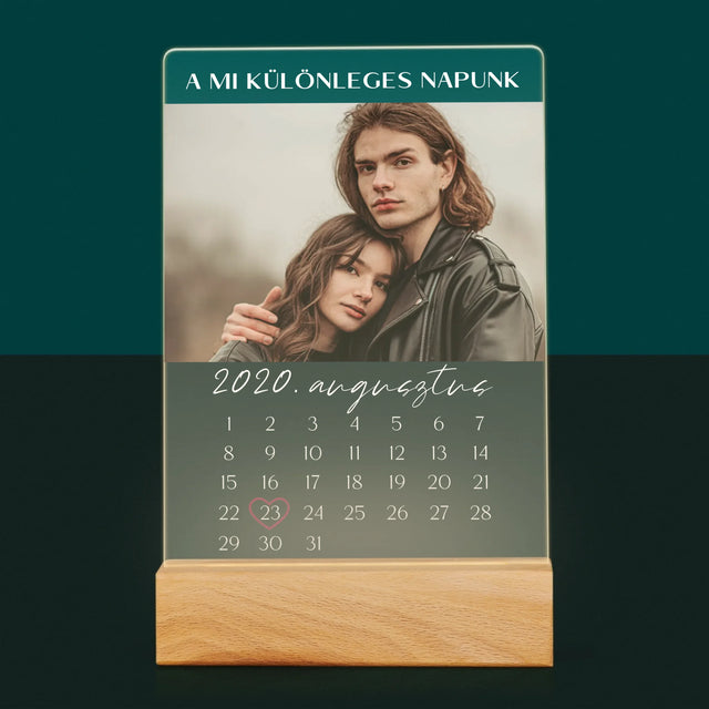 Fotó És Felirat: A Mi Különleges Napunk - Akrilüvegre Nyomtatott Kép