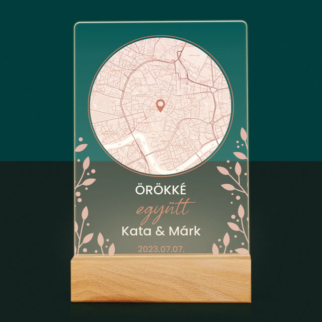 Városi Térkép: Várostérkép: Ahol Minden Elkezdődött - Akrilüvegre Nyomtatott Kép