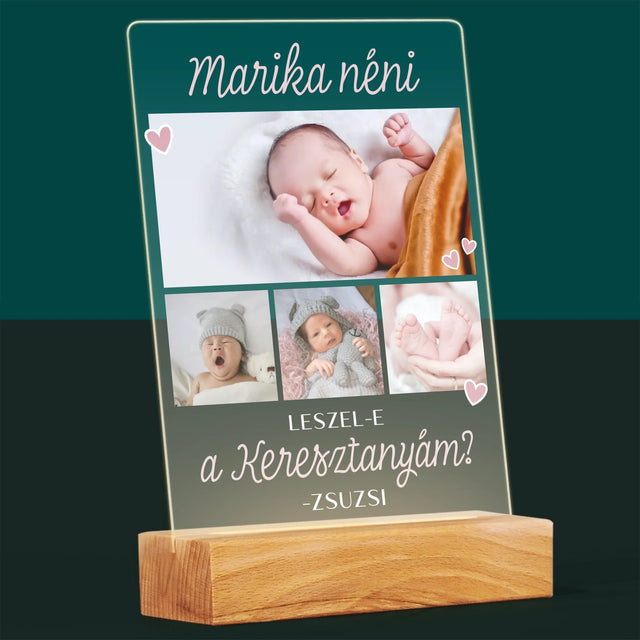 Fotókollázs: Leszel-E A Keresztanyám - Akrilüvegre Nyomtatott Kép