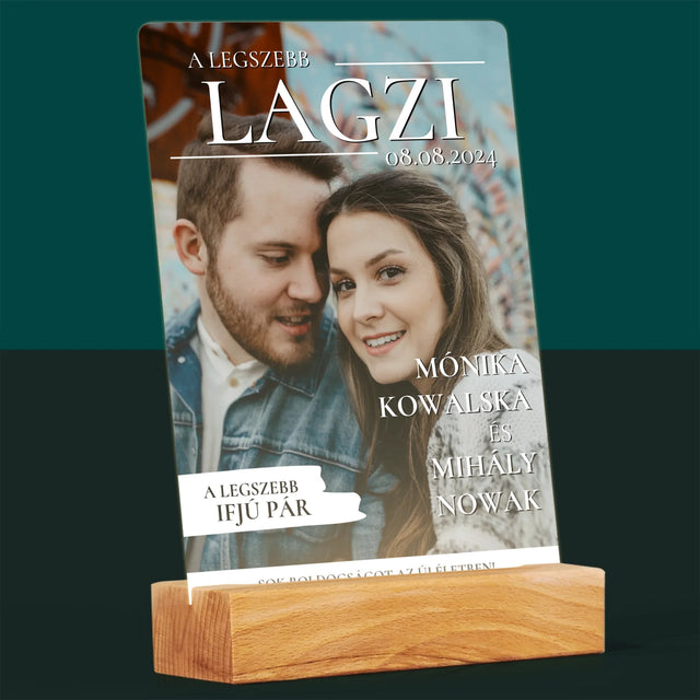 Újság Címlap: A Legszebb Lagzi - Akrilüvegre Nyomtatott Kép