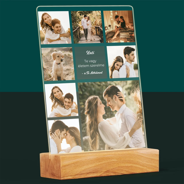 Fotókollázs: Szerelmi Kollázs - Akrilüvegre Nyomtatott Kép