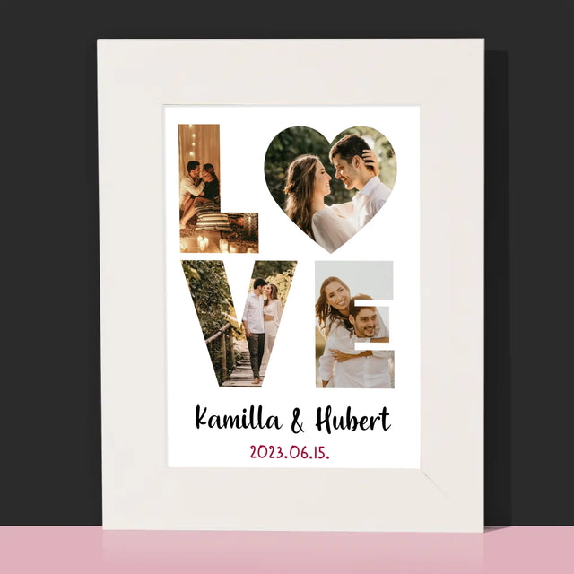 Szó Fotókból: Love A Fényképeidből - Fotókeret