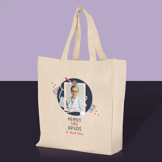 Fotó És Felirat: Nemes Lelkű Orvos - Vászontáska