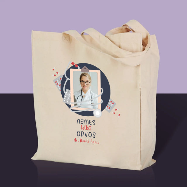 Fotó És Felirat: Nemes Lelkű Orvos - Vászontáska