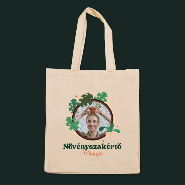 Fotó És Felirat: Növényszakértő - Vászontáska