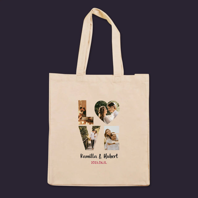 Szó Fotókból: Love A Fényképeidből - Vászontáska