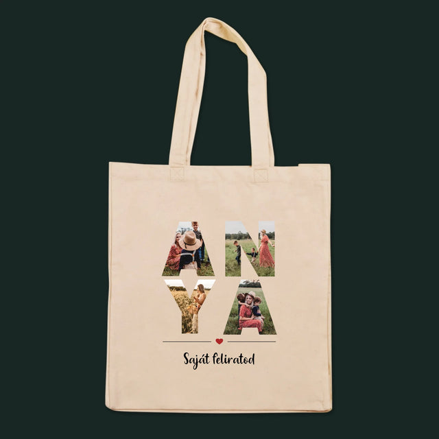 Szó Fotókból: Anya Kollázs A Képeidből - Vászontáska