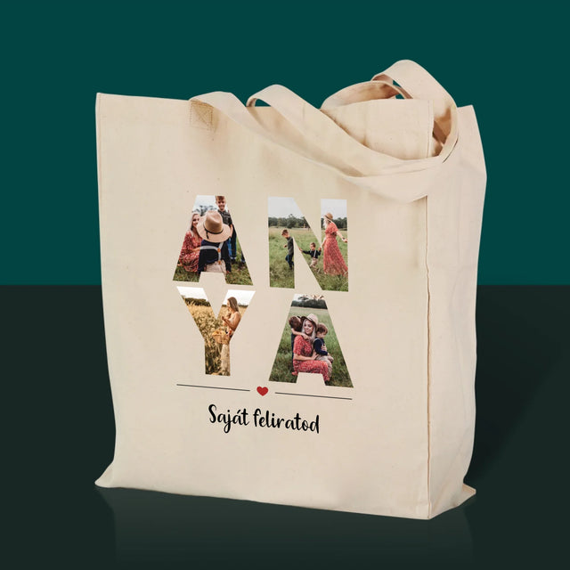 Szó Fotókból: Anya Kollázs A Képeidből - Vászontáska
