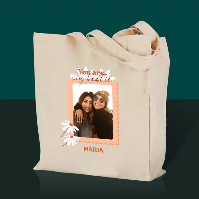 Fotókollázs: Besties Képek - Vászontáska