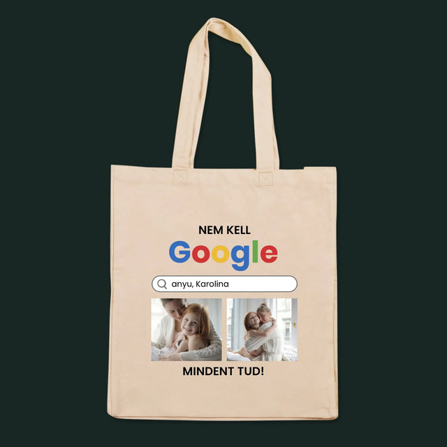 Fotókollázs: Nincs Szükségem A Google-Ra - Vászontáska